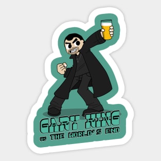 Gary King vs The World's End Sticker